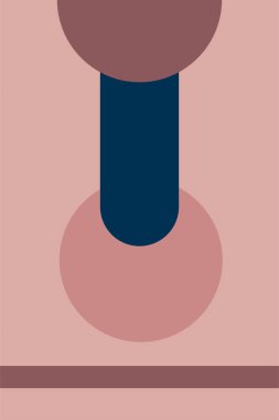 Klasik soyut çizgiler sanat çemberi. Duvar dekoru için Retro şekil tasarımı