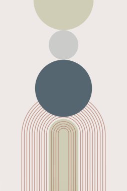 Modern orta çağ bohem duvar dekoru. Soyut kemer boho duvar dekorasyonu