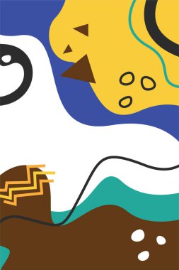 Modern Soyut Botanik Duvar Sanat Tasarımı