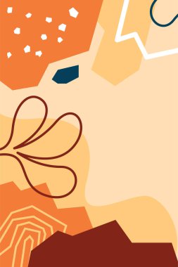 Modern Soyut Botanik Duvar Sanat Tasarımı