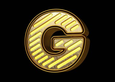 Klasik tarz neon yazı tipi koleksiyonu harfi G. Başlıklar, reklam başlıkları ve göz alıcı metinler tasarlamak için güzel yazı karakteri. Yüksek kalite 3B görüntüleme.