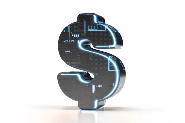 Dollar Symbol Gaming Stil Schriftart Grafik Ressource Geeignet Für Technik — Stockfoto