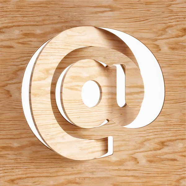 Drewno Wyciąć Typografię Znak Charakter Projekt Odpowiedni Dla Koncepcji Rustykalnych — Zdjęcie stockowe