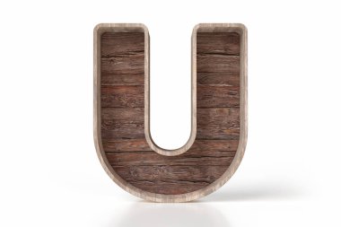 3 boyutlu ahşap harf U rustik stil çiğ ahşap tahtalardan yapılmıştır. Kitapları, dekoratif ürünleri ya da satılık ürünleri sergilemek için Rustik stil harf dizaynı güzel. Yüksek kalite 3B görüntüleme.