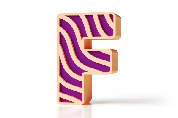 Beige Purple Wavy Font Letter Suitable Designing Concepts Sales Ads — Stock Photo, Image
