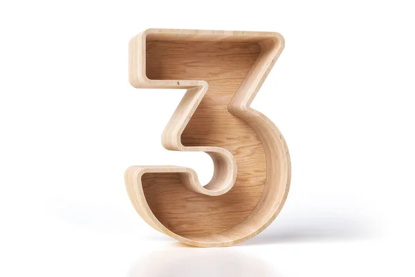 Wood Decorative Typeface Nice Interior Design Concept Digit Number Res — Stock Photo, Image
