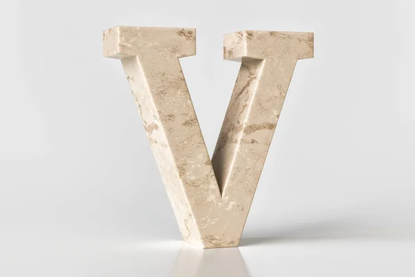 Marble Font Letter High Quality Rendering — Stock Photo, Image