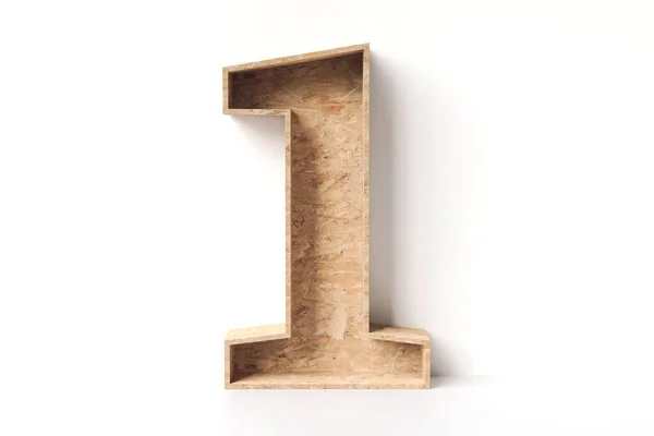 Drewniana Dziura Numer Idealna Kolekcja Czcionek Dekoracji Ekologicznej Sceny Produktów — Zdjęcie stockowe