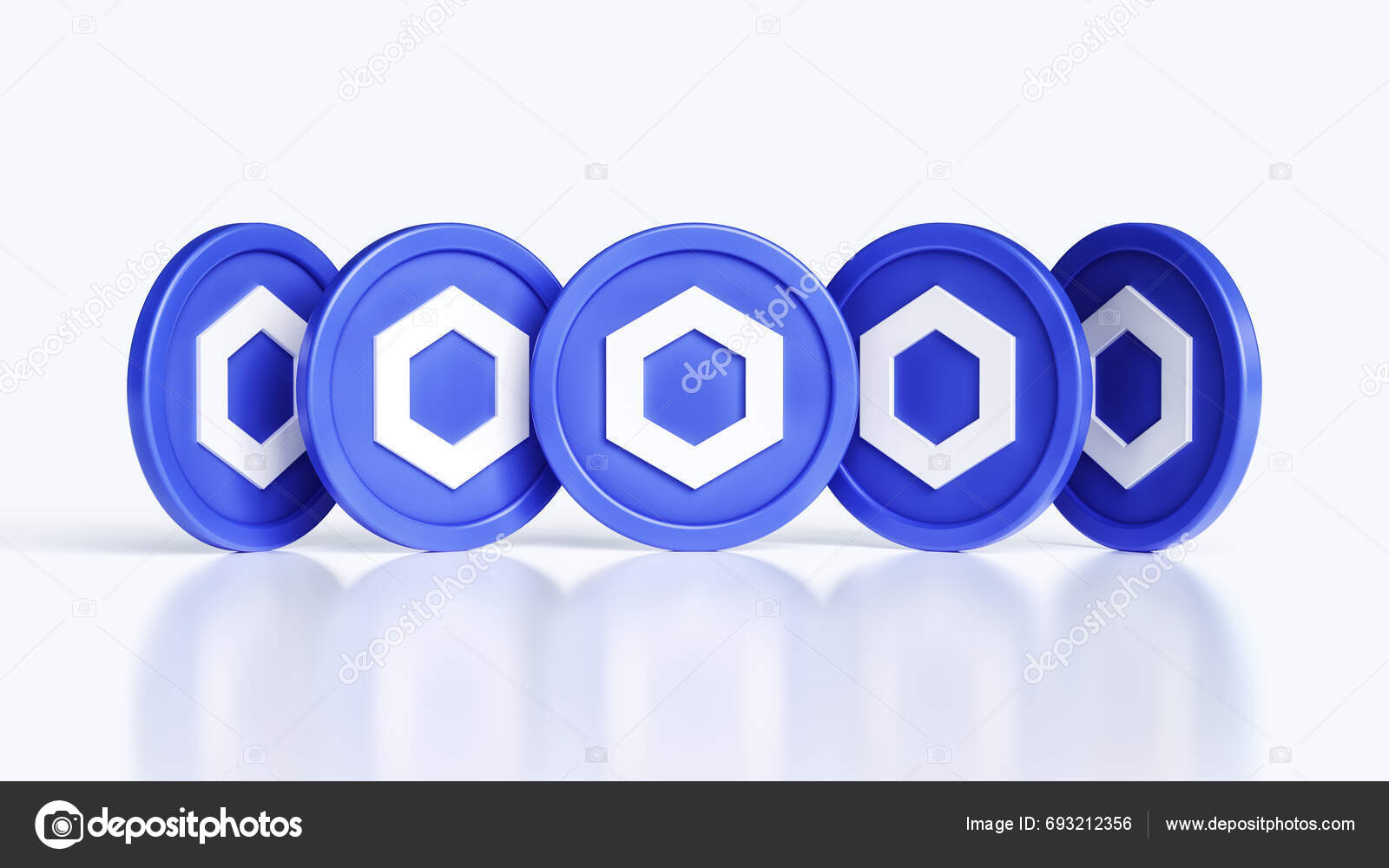 Chainlink token Stock Photos, Royalty Free Chainlink token Images |  DepositPhotos