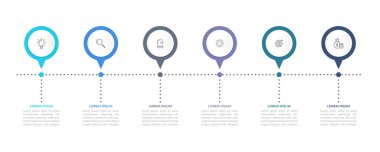 Soyut bilgi grafikleri sayı seçenekleri şablonu. Vektör çizimi. İş akışı düzeni, diyagram, iş adım seçenekleri, afiş, web tasarımı için kullanılabilir. Simgeleri okşa.