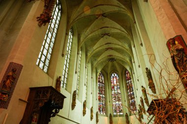 Achter de Dom 1, 3512 JN Utrecht, Hollanda - 27 Aralık 2023: Utrecht 'teki St. Martin Katedrali.