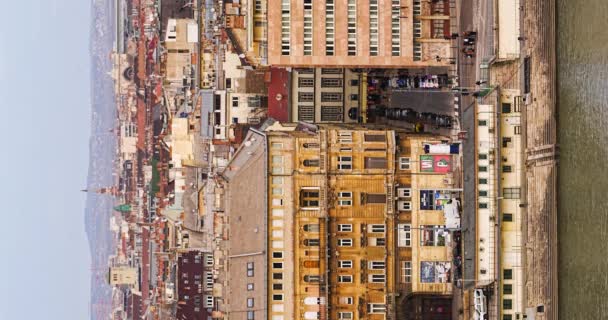 Budapešť Ulice Havas Maďarsko Února 2024 Letecký Výhled Město Časová — Stock video