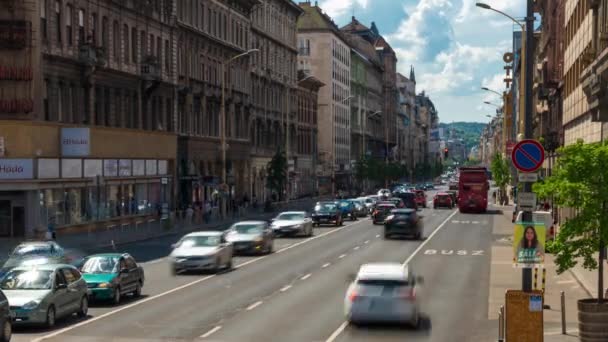 Budapest Hungary May 2024 Hungarian City View Urban Landscape Rakoczi — Stockvideo