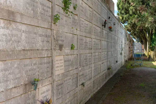 stock image Venice, Italy - June 04, 2024: Cimitero di San Michele - San Michele cemetery - on the small island of the same name.