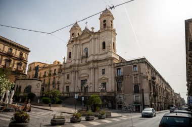 Catania, İtalya - 20 Mayıs 2024: Assisi 'li Aziz Francis Kilisesi.