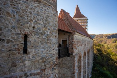 Hunedoara, Romania - October 20, 2024: The iconic Corvin Castle. clipart