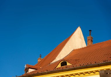 Sibiu, Romanya - 19 Ekim 2024: Mimari Harikalar: Sibiu 'nun Gözlü Evleri