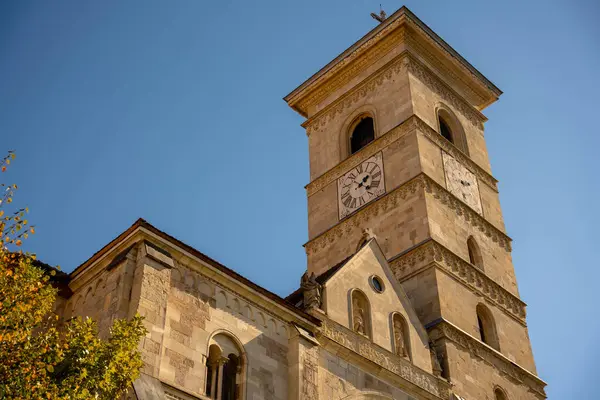 Alba Iulia, Romanya - 23 Ekim 2024: Kralların taç giydiği yer: Taşta 800 Yıl Tarihi