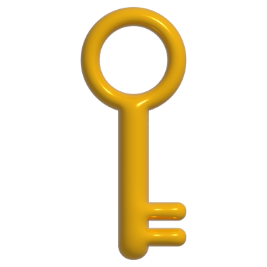 3B altın anahtar resimleme