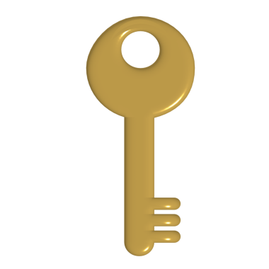 3B altın anahtar resimleme