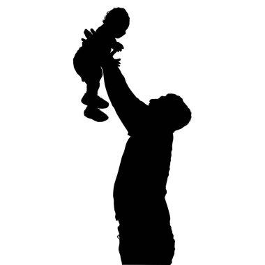 Saf bir siluet, çocuğu havada beyaz bir zemin üzerinde tutan bir ebeveyni tasvir eder. Çocuk ve ebeveyn arasındaki güçlü bağı basit ama anımsatıcı bir imajla aktarır..