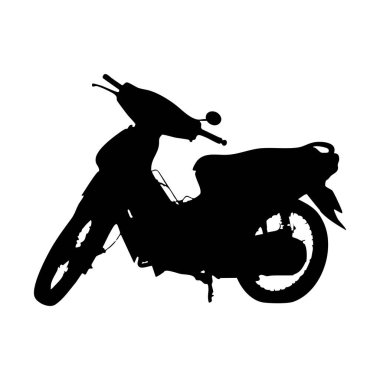 Siyah bir siluet, belirgin profilini vurgulayan bir motosiklet tasvir eder. Görüntü, tasarım ve basitlik üzerine odaklanarak klasik ulaşımın özünü yakalıyor. Resimde şehir ulaşımı gösteriliyor.