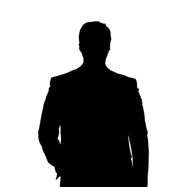 Takım Elbiseli İşadamının Silueti