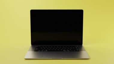 Krom anahtarlama için yeşil ekranlı Modern Notebook animasyonu. Yüksek kaliteli FullHD görüntüler