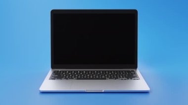 Krom anahtarlama için yeşil ekranlı Modern Notebook animasyonu. Yüksek kaliteli FullHD görüntüler