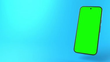 Krom anahtarlı akıllı telefon çerçeveye sağdan giriyor. Yüksek kalite 4k görüntü