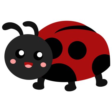 Şirin Bayan Böcek Hayvan Böcekleri Çizgi Film Çizim Vektörü Clipart Yapıştırıcısı