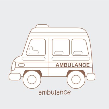 Ambulans Sözcük Hazinesi Okulu Dersinin A Alfabesi Dijital Mühür Özeti