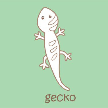 Gecko Sözcük Hazinesi Okulu Ders Dersinin G Alfabesi Dijital Mühür Özeti