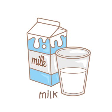 Süt Sözlüğü Okul Dersi için Alfabe M Çizim Vektörü Clipart Çıkartma Arkaplanı