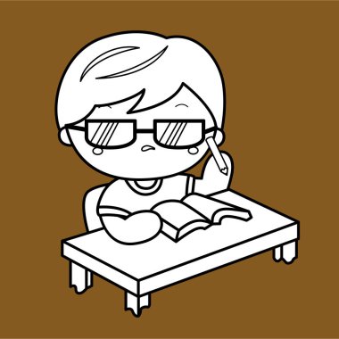 Şirin Çocuk Günlük Öğrenim Study Öğrenme Öğrenim Etkinliği Çizgi Filmi Dijital Damga Ana Hattı 