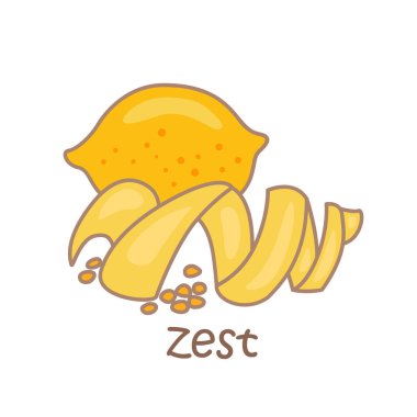 Zest Fruit Nature (Zest Fruit Nature) için Z alfabesi Sarı Sözcük Hazinesi Okulu Dersi Okuma Harfleri Çizgi Film Çizimi Vektörü Clipart Çıkartma Arkaplanı