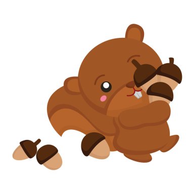 Şirin Hayvan Ormanı Çizgi Film Çizgi Filmi Vektörü Clipart Yapıştırma Arkaplanı