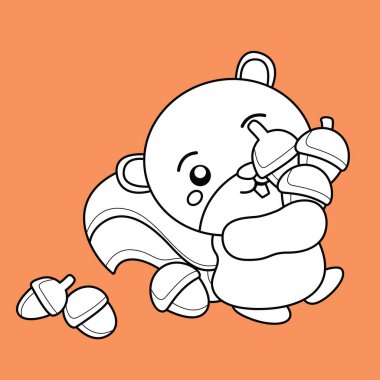 Şirin Hayvan Ormanı Sincap Dijital Damga Hattı