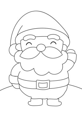 Şirin Noel Baba Karakteri Çizgi Film Çocuklar ve Yetişkinler için Tatil Etkinliği