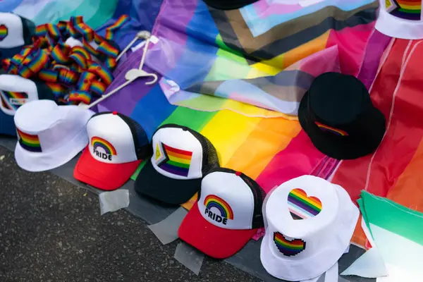 Arjantin şehrinde bir caddede gay gururu bayrağı