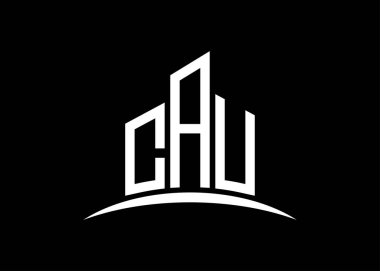 CAU harfi, vektör monogram logo tasarım şablonu oluşturuyor. CAU logosu oluşturuluyor.