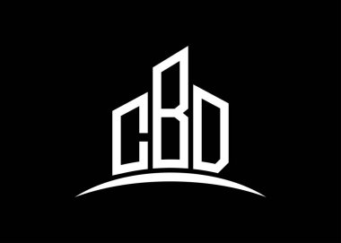 CBD harfi, vektör monogram logo tasarım şablonu oluşturuyor. CBD logosu oluşturuluyor.