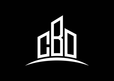 CBO harfi, vektör monogram logo tasarım şablonu oluşturur. CBO logosu oluşturuluyor.