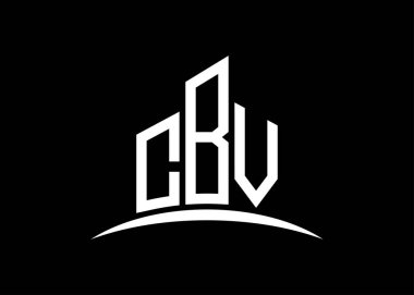 Harf CBV vektör monogram logo dizayn şablonu. CBV logosu oluşturuluyor.