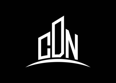 CDN harfi, vektör monogram logo tasarım şablonu oluşturur. CDN logosu oluşturuluyor.