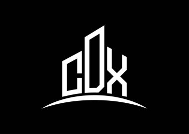 CDX harfi, vektör monogram logo tasarım şablonu oluşturur. CDX logosu oluşturuluyor.