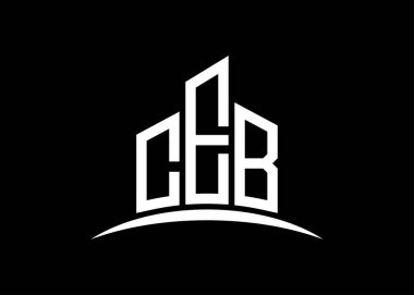 CEB harfi, vektör monogram logo tasarım şablonu oluşturuyor. CEB logosu oluşturuluyor.