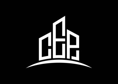 CEP harfleri vektör monogram logo tasarım şablonu oluşturuyor. CEP logosu oluşturuluyor.