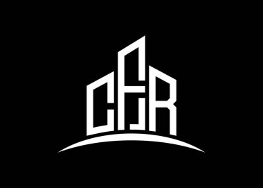 CFR harfi, vektör monogram logo tasarım şablonu oluşturuyor. CFR logosu oluşturuluyor.