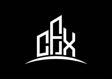 CFX harfi, vektör monogram logo tasarım şablonu oluşturuyor. CFX logosu oluşturuluyor.